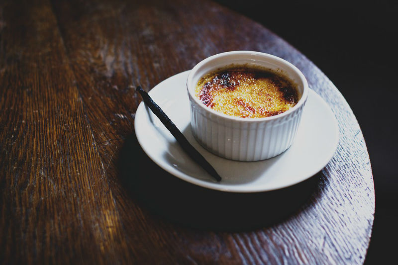 La crème brûlée à la vanille