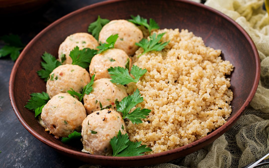 Croquettes de quinoa et de patate douce au fromage feta