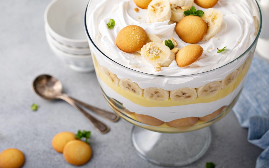 Trifle aux fruits de la passion et ananas caramelisé