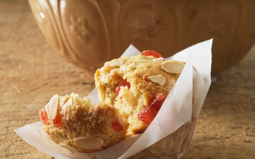 Biscuits moelleux aux amandes et cerise