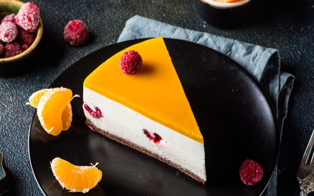 Cheesecake à la crème de coco et aux fruits exotiques