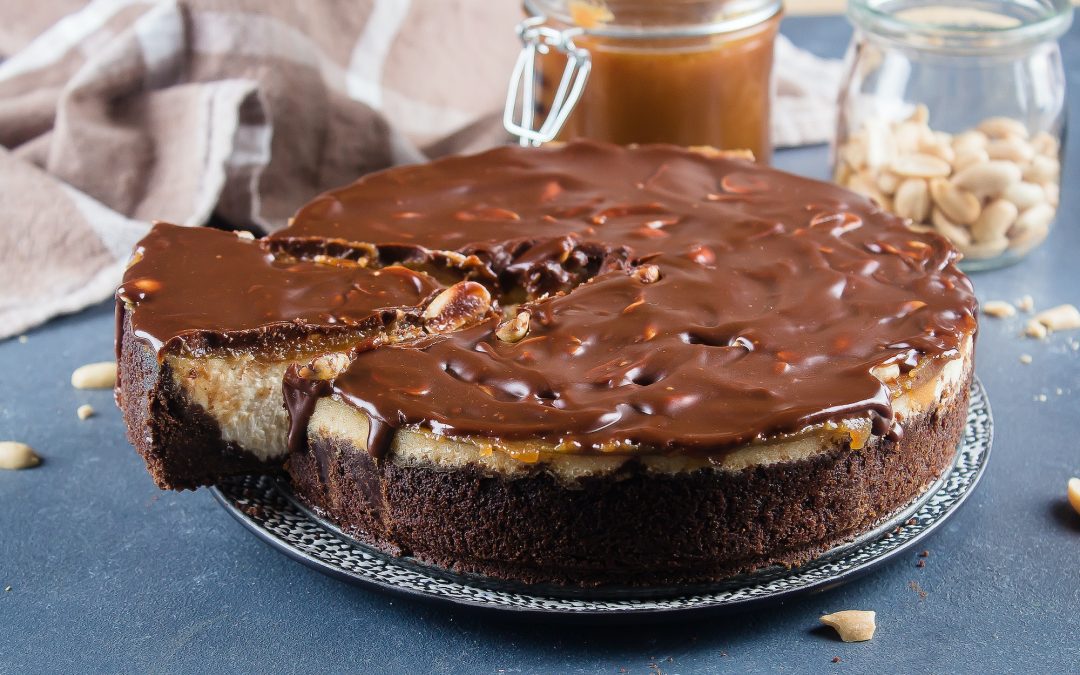 Gâteau au lait de chèvre et caramel