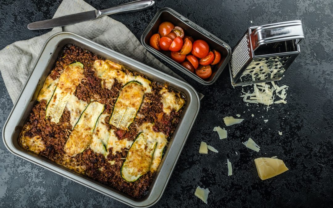 Lasagnes de courgette au pesto et à la ricotta